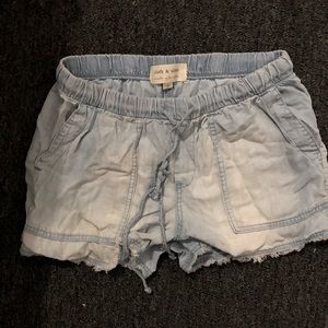 Chambray Shorts